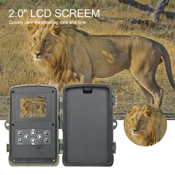 HC-801 4G/3G/2G Lov Kamera 16MP Stezka Fotoaparátu SMS/MMS/SMTP Pasti 0,3 s Trigger Čas 940nm Led diody pro noční vidění fotografování Divoké