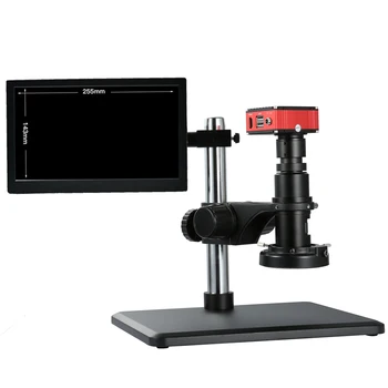 HD SONY Senzor IMX385 2K 1080P Průmyslové Elektronické Video Přesnost Měření Mikroskopem Plné zvětšení Zaostření Welding Repair