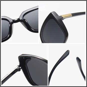 HOOBAN Značky Cateye Designer Ženy, sluneční Brýle 2020 Retro Nadrozměrných Dámské Sluneční Brýle Luxusní Náměstí Brýle UV400
