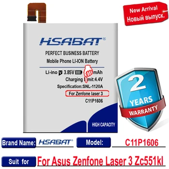 HSABAT 3900mAh C11P1606 Baterie Pro Asus Zenfone Laser 3 Zc551kl