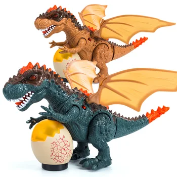 Hot T-Rex Dinosaurus Elektrické Děti Děti Hračky Chodící Zvířátka Obrázek Hračky S Světlo, Zvuk Halloween Dárky Dino Kreslený