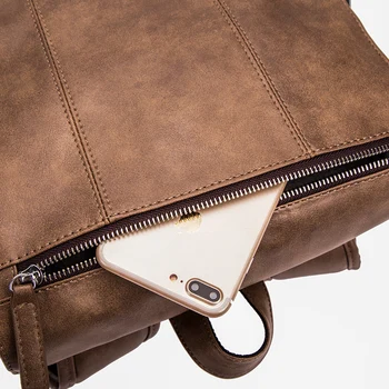 Hot prodej pánské autentické kožené retro módní pánské ležérní taška přes rameno cestovní bagpack student počítači batoh mládeže tašky