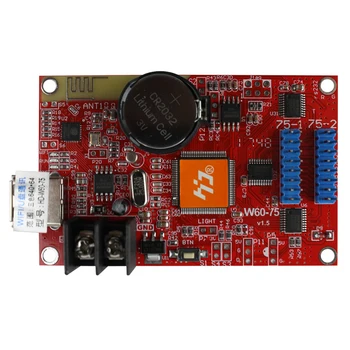 Huidu led kontrolní karta hd u60-75 u62-75 single-dual color HUB75 série podpora regulátor full color led video obrazovky