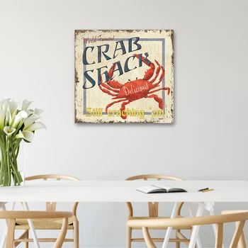 Humr Krab Plátně Obraz, Plakát Dekor Cuadros Restauraci Středomoří Nástěnné Obrázky pro Kuchyně Domácí Dekorace Wall Art