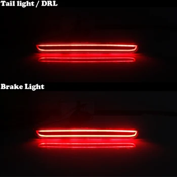 IJDM 3D Optického Styl Full LED Zadní Nárazník Reflektor Světlo Sada Pro rok-Dodge Challenger, Funkce jako Ocas nebo Zadní Mlhová Světla