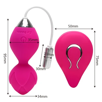 IKOKY Sexuální Hračky pro Ženy, Vibrátor Kegel Ball Bezdrátové Dálkové Ovládání Vibrační Vajíčko Klitorisu Stimulátor Vaginální Cvičení