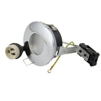 IP65 Bílé Kulaté Kování Gu10 LED Downlight Kit Stropní Zapuštěné Obložení Svítidla S Zásuvky Základny Lampy Držák Pro Stropní Bodové