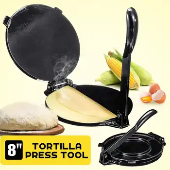 Indické Roti-Chapati-Press-Pita-Quesadilla-Pataconera-Empanada-Výrobce Tortilla-Press-Maker-Mouky Chlebové Placky-Těsto-Lis-