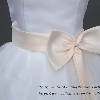 Je to Yiiya Luk Pasu Levné Nevěsta plesové Šaty Bílé bez Ramínek Svatební Šaty Reálné Foto Plus Velikosti Vestidos De Novia MXXN011