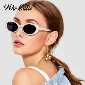 KDO CUTIE 2018 Malé Oválné 90. LET sluneční Brýle Muži Ženy Značky Značkové Retro Úzké Fialové Rám Kurt Cobain Sluneční Brýle Odstíny 604B