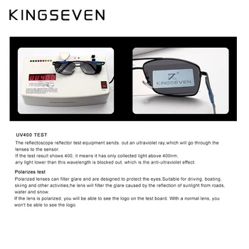 KINGSEVEN 2020 Značky Classic Čtverečních Polarizované sluneční Brýle Muži Jízdy Mužské Sluneční Brýle Brýle UV Blokování OculosN7906