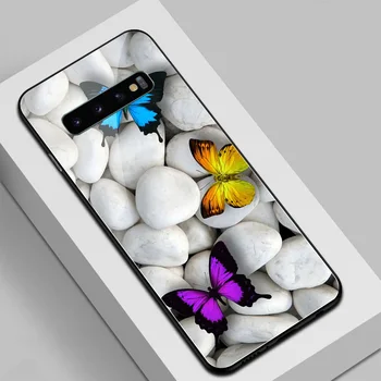 Kalp kamene pouzdro pro Samsung S10 Plus Sklo zadní kryt případě pro Samsung Galaxy S8 S9 S10 S20 plus Poznámka 8 9 10 plus ultra S10e