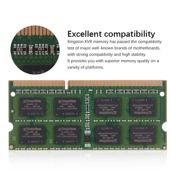 Kingston RAM Laptop paměti DDR3 1600MHZ 1.35 V, 4GB/8GB