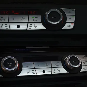 Klimatizace Knoflíky, Flitry Kryt Střihu Pro BMW 3 Série E90 318 320i 2005-2012 ABS Chrome Car Styling Interiéru Upravené