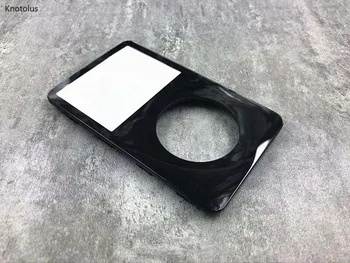 Knotolus černé plastové přední čelní panel s stříbrný kovový zadní kryt pouzdro pro iPod 5th gen video 30gb 60gb 80gb