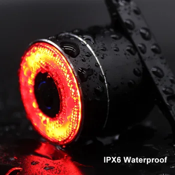 Kolo Smart Auto Brzdy Sensing Světlo USB Dobíjecí Vodotěsné Bike Zadní Světlo LED Cyklistika MTB zadní Světlo Bike Příslušenství