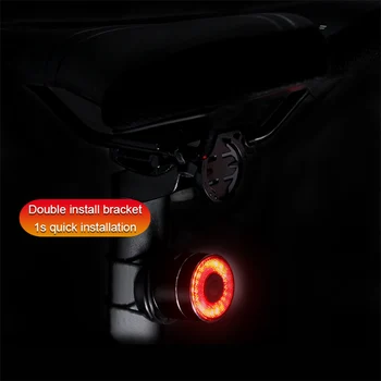 Kolo Smart Auto Brzdy Sensing Světlo USB Dobíjecí Vodotěsné Bike Zadní Světlo LED Cyklistika MTB zadní Světlo Bike Příslušenství