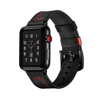 Kožený Řemínek Pro Apple Watch 6 kapelu 44mm 40mm iwatch kapela 42mm 38mm náramek watchband correa pro apple watch série 5 4 3 2 SE