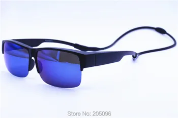Krátkozrakost 033 UV400 polarizované anti-slip venkovní half-rim nošení přes šikovný krku visí rybaření sluneční brýle s visí silikonové kapela
