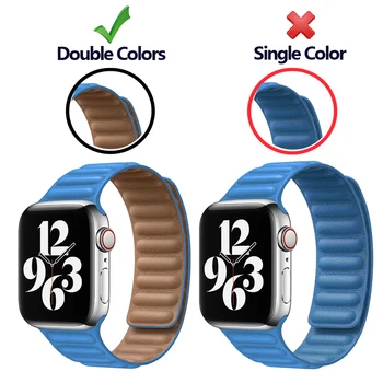 Kůže Odkaz popruh Pro Apple watch band 44mm 40mm iWatch 38mm 42mm watchabnd Magnetické Smyčky smartwatch náramek seires 6 SE 5 4 3