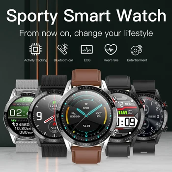 L13 Chytré Hodinky Muži Ženy hodinky Smartwatch 1.3 palcový Full Kolo Plně Dotykový Displej Krokoměr, Monitor Srdečního tepu, Chytrý Náramek Band DT78