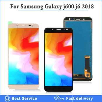 LCD Displej Pro Samsung Galaxy J6 2018 J600 J600F/DS J600G/DS, LCD Displej Dotykový Displej Digitizer Shromáždění Můžete Nastavit Jas