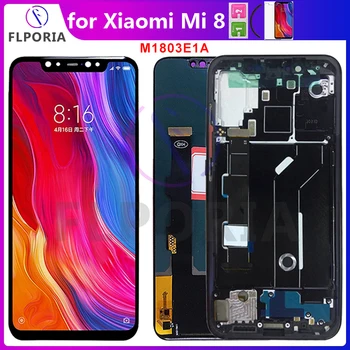 LCD pro Xiaomi Mi 8 Mi8 LCD Displej LCD Displej s Rámem pro Xiaomi 8 M1803E1A Touch Screen Digitizer Telefon Opravy Dílů Testovány