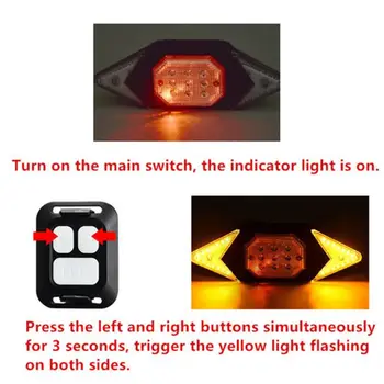 LED Automatické Směrové Kolo Zadní zadní Světlo USB Dobíjecí jízda na Kole MTB Kolo Bezpečnostní Varování blinkry Světla
