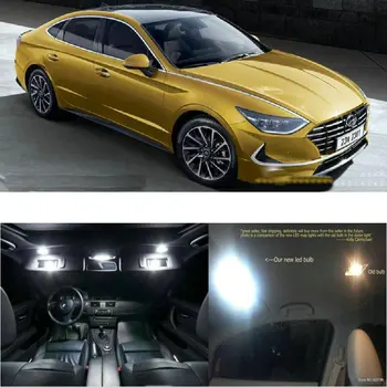 LED Interiéru Vozu Světla Pro Hyundai sonata dn8 2019 místnosti dome čtení mapy, dveře nohu lampy chybová zdarma 9pc