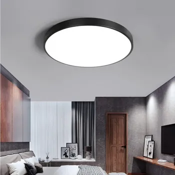 LED Stropní Světlo, Černá Shell 12W 18W 24W 36W 4000K Moderní Povrch Stropní Svítidlo Pro Kuchyně, Ložnice, Koupelny, Lampy