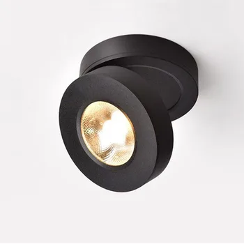 LED stropní reflektor, track světlo 3W5W7W10W ultra-tenké přisazená downlight, skládací 360-stupeň rotující pozadí zeď