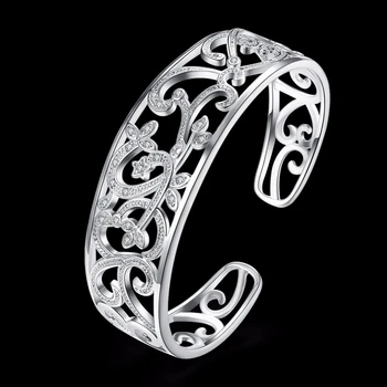 LEKANI 925 Sterling Silver Duté Větve Náramky A Náramky Pro Ženy, Vysoce Kvalitní Elegantní Dáma, Dárek, Jemné šperky 925 Stříbrný