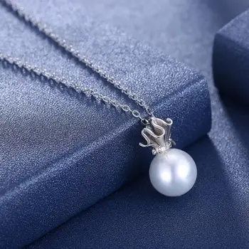 LEKANI 925 Sterling Silver Náhrdelník dámský Perlový Náhrdelník Luxusní Zirkon Šperky v Nádherné Módní Poslat Přátelům Zásnuby