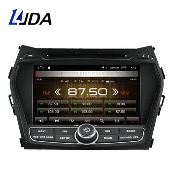 LJDA Android 10.0 Auto dvd přehrávač pro Hyundai IX45, SANTA FE 2012 2013 Auto Rádio gps navigace stereo multimediální WI-fi audio