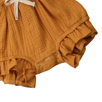 Letní Novorozené Dítě Dívky Prohrábnout Rompers zpětné křížení Kombinéza Oblečení Sunsuit Oblečení Baby Romper 0-3Y