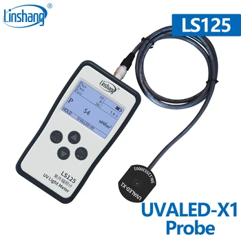 Linshang UVALED-X1 sonda UVA LED senzor pro LS125 UV power meter test intenzity a energie UV LED bodové světlo UV vytvrzování