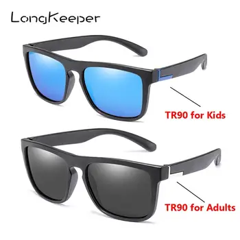 LongKeeper Děti/Dospělí TR90 Polarizované sluneční Brýle, Ženy, Náměstí Flexibilní Řidičské Sluneční Brýle, UV400 Muži Ženy Brýle Gafas de sol