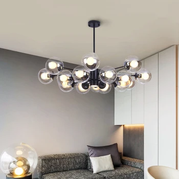 Lustr osvětlení moderní E27 Nodic lustr osvětlení Pro Obývací Pokoj 16heads Skla Magic Bean Světlo patří Blubs