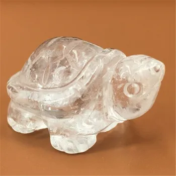 Léčivé minerály ručně vyřezávané Bílé Crystal Želva přírodní jasné quartz crystal želva pro dárek