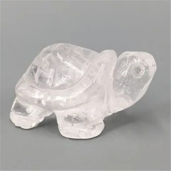 Léčivé minerály ručně vyřezávané Bílé Crystal Želva přírodní jasné quartz crystal želva pro dárek