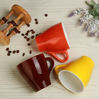 MHV 350ml vysoce kvalitní keramické kávové šálky Kávy šálek nastavit Jednoduchý Evropský styl Cappuccino květina šálky Latte