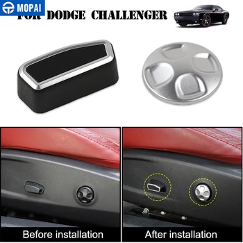 MOPAI pro Dodge Challenger 2010+ Auto, Interiér Nastavení Sedadla Knoflík Dekorace Čalounění Kryt Nálepka pro Dodge Challenger 2010+