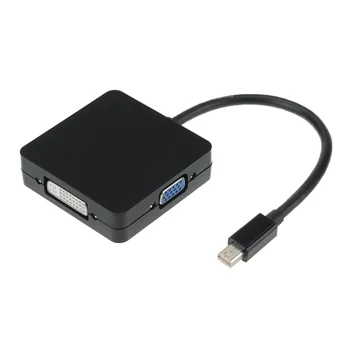 Maloobchodní 3 v 1 Mini DisplayPort Lightning na HDMI / DVI / VGA Display Port Kabel pro Mac Book Air, Mac Book Pro, iMac a