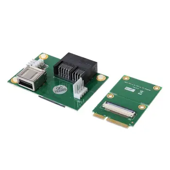 Mini PCIE na PCI-E Express X1+USB Riser Karta s FFC Kabel High Speed DIY 90 Stupňů Slot B95D