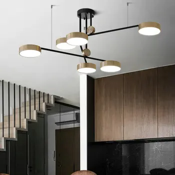 Moderní LED Lustr, Osvětlení pro Ložnice, Obývací Pokoj, Podkroví, Jídelní Stůl Moderní Domácí LED Dekor Lampa