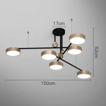 Moderní LED Lustr, Osvětlení pro Ložnice, Obývací Pokoj, Podkroví, Jídelní Stůl Moderní Domácí LED Dekor Lampa
