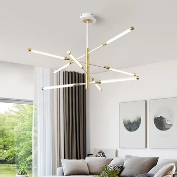 Moderní Rotační lustr LED Lampa Světlo pro Jídelnu Nordic luxusní obývací pokoj lustry kreativní ložnice lampy