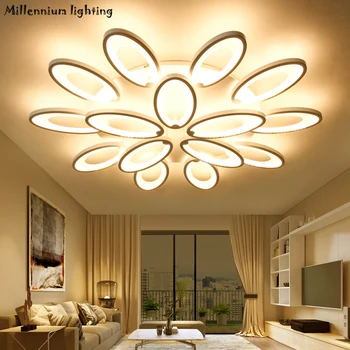 Moderní stropní svítidlo pro Obývací Pokoj Ložnice lampa Minimalismus Akryl večeři Pokoj lustr světlo vnitřní domov Stmívání, světlo bílá