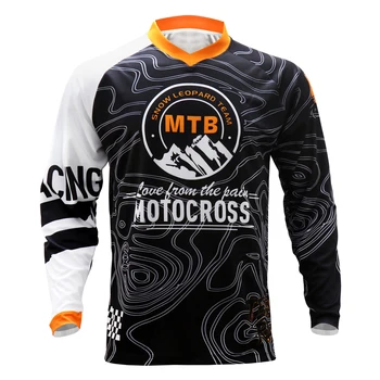 Motocross jersey 2021 Enduro Downhill Dres Horské Kolo Oblečení Mužů, MTB Tričko Dlouhý Moto Jersey BMX, Motocross T Košile