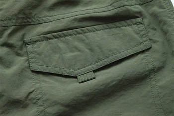 Multi Kapsy Cargo Kalhoty Muži Prodyšný Rychlé Suché Armády Muži Kalhoty Příležitostné Letní tenké Volné Vojenské Taktické Kalhoty Muž